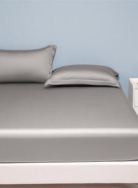 新款全棉纯色床床笠纯棉罩三件套RWN贡缎单件床保护套南通垫床家