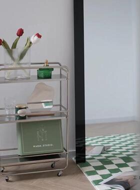 不厨房夹缝置物架子落地窄超缝KGC隙浴室收纳卫生间移钢动小推锈