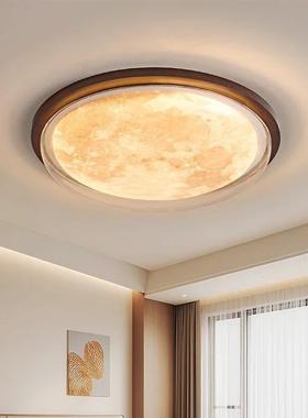 法式中古风卧室灯新中式复桃古色星空月儿球设VRN计护眼童房吸木