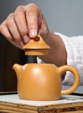 宜兴紫砂壶原家用段泥纯手工泡秦权小品矿茶壶具茶小94396壶雅致