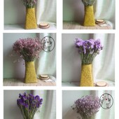 卡萝琳 手工藤编花篮摆件草编花盆藤篮干花插花器婚庆花篮工艺品