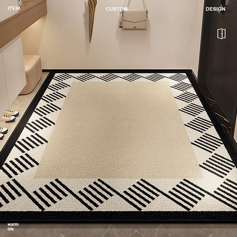 现代简约新家门口地垫家用进门高级感入户门地垫室内门厅加厚地毯