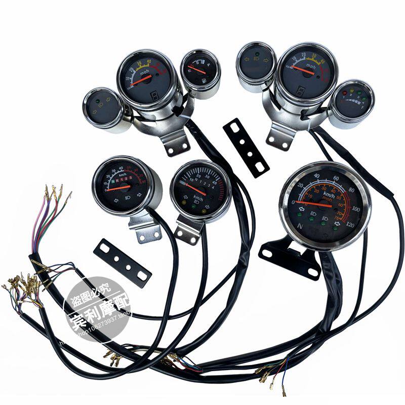 机车改装配件通用单仪表三仪表档位电量 码表 客厅灯方向灯显示表