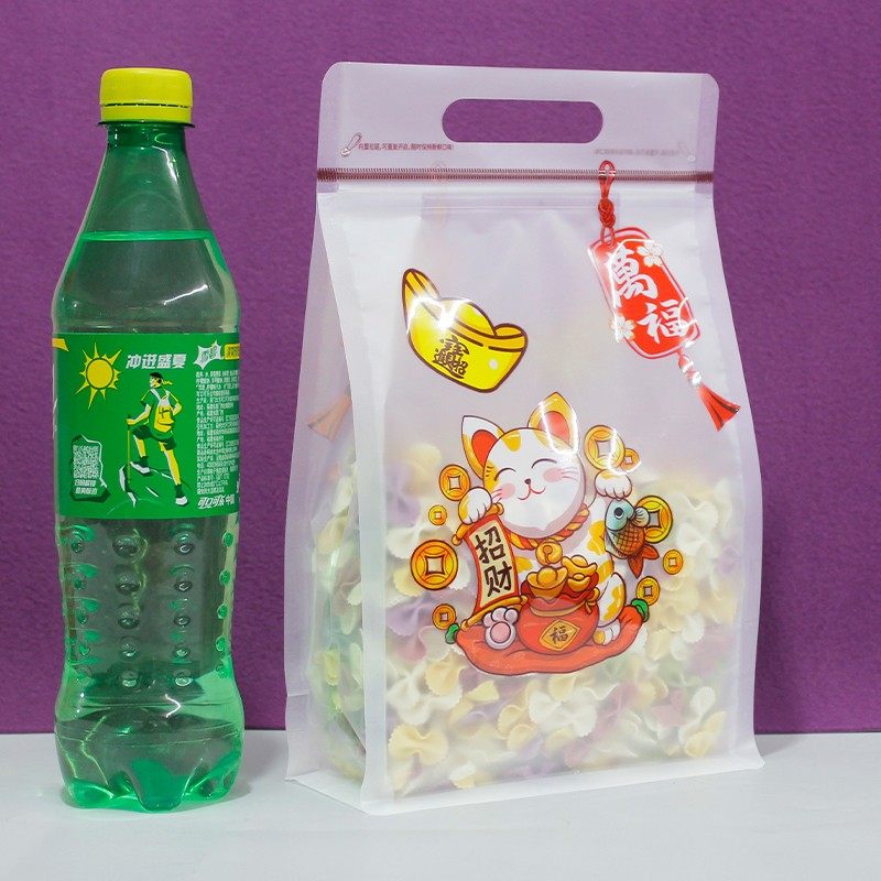 通用卡通八边封包装袋烘焙零食狗粮塑料休闲食品自立蛋糕礼品袋子