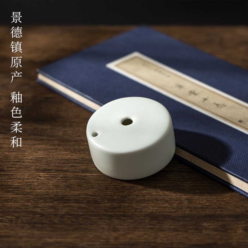 梅林笔庄水滴砚滴陶瓷砚台釉砚滴水书法滴磨墨条研墨汁加水文房四