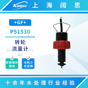 GF流量计P51530传感器纯水流量测量仪器探头塑壳转轮式流量计