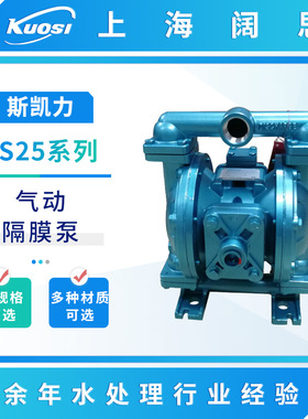 斯凯力气动隔膜泵LS25系列金属流体输送泵工业不阻塞大流量污水泵