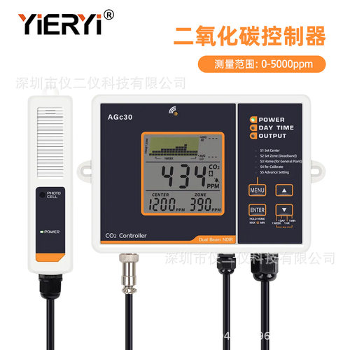 跨境二氧化碳控制检测仪 双通道NDIR检测仪传感器农业种植养殖场