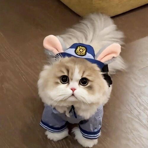 猫咪兔子警官衣服疯狂动物城COS