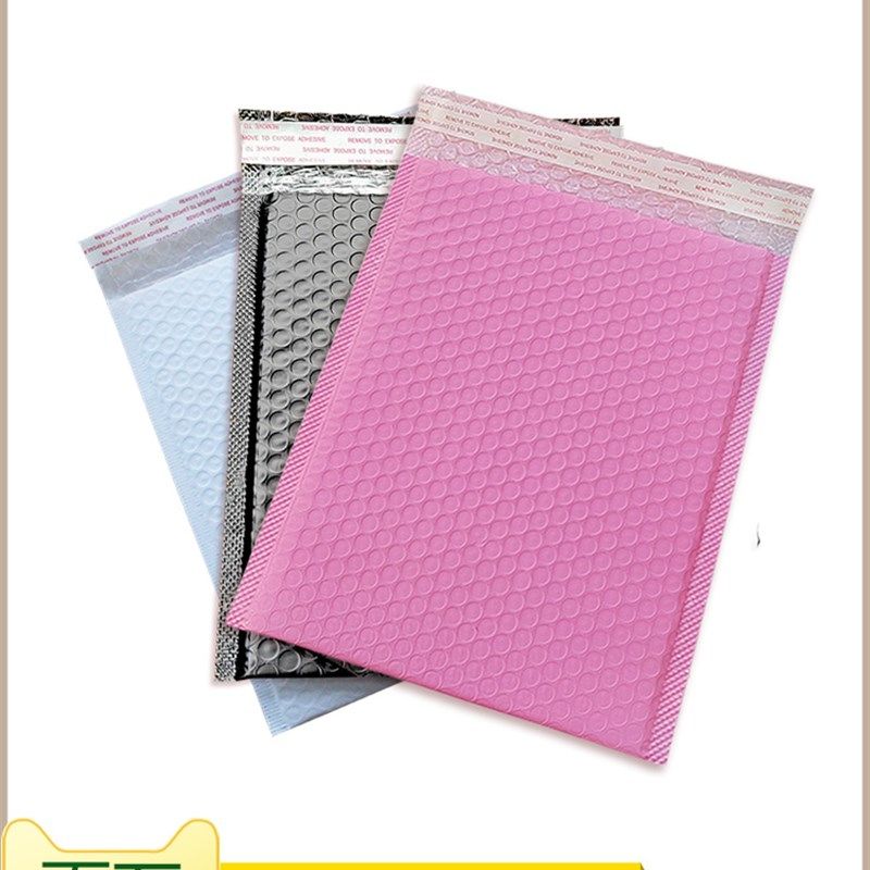加厚气泡信封袋粉色PE共挤膜服装气泡袋防摔泡沫快递袋多尺寸