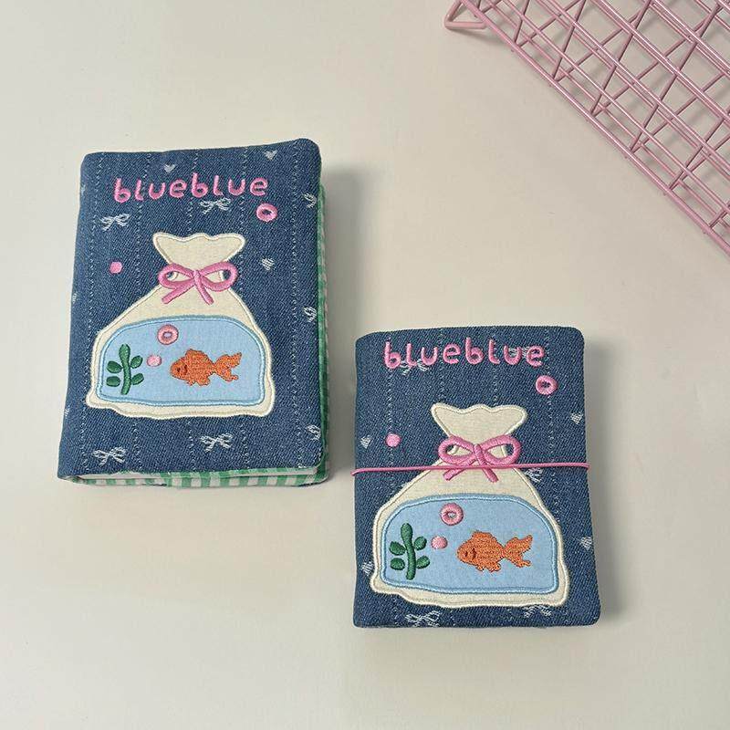 【小金鱼一袋】原汁原味书皮、手工绣花书皮、账簿封面、保护套