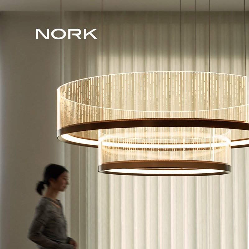 云纱客厅吊灯简约大气现代高端设计师艺术家用卧室别墅大厅主灯