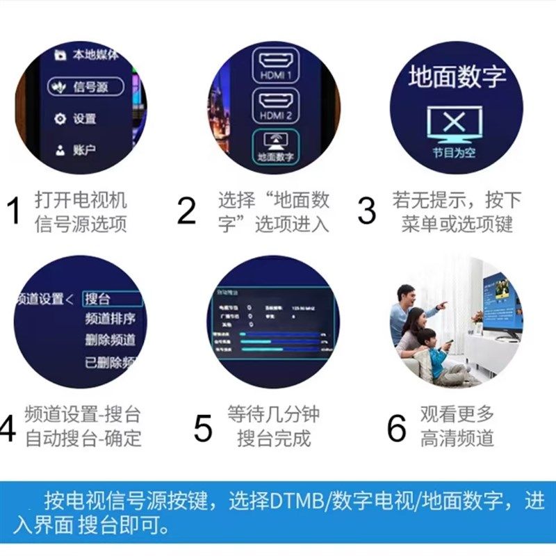 无需网络 数字电视天线地面波农村室内外天线 高清dtmb电视接收器