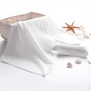 纱布毛巾大尺寸纯棉100全棉新生婴儿a类拍嗝巾长款盖肚巾双层薄款