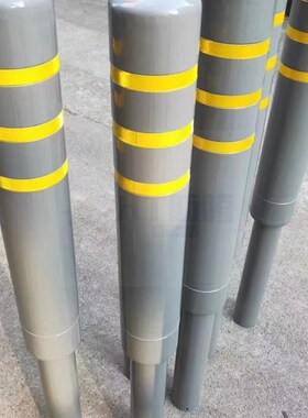 新柱铁灰色警示塑料反光立柱防撞柱道路护钢管路桩桩立柱隔离国标