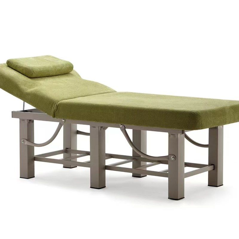 明仕铁管六腿带隐形胸洞美容床按摩床布艺材质面料6288-295