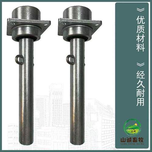 养殖绞龙料线配件尾轴75/90/110电机输送料线吸粮机轴套料穴尾轴