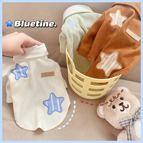 星与星愿 ！bluetime宠物春夏款衬衫贵宾犬衣服泰迪春装猫衣服保