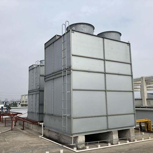 上海江苏南京逆流式钢板冷却塔100T镀镁铝锌外壳耐用环