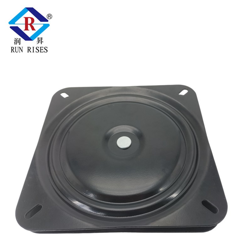 加工定制30度旋转家具五金配件 定制焊螺母 9.5寸圆孔铁转盘 18