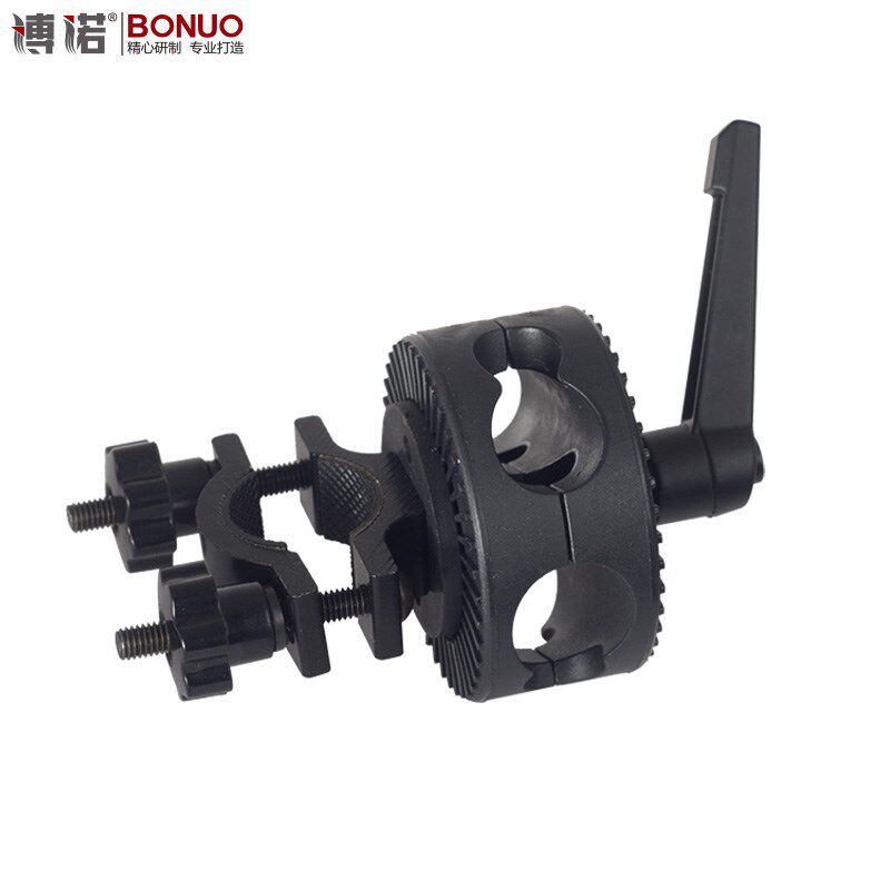 环形金属夹头话筒支架配件三脚落地支架 话筒支架横杆夹件旋转配