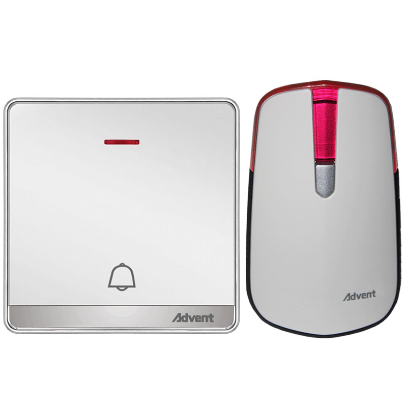 自发电无线门铃大面板开关防水遥控远距离呼叫器海得曼dvent