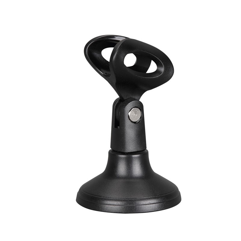 JZW专业桌面话筒支架可伸缩 圆座三脚斜杆支架有线无线话筒专用架