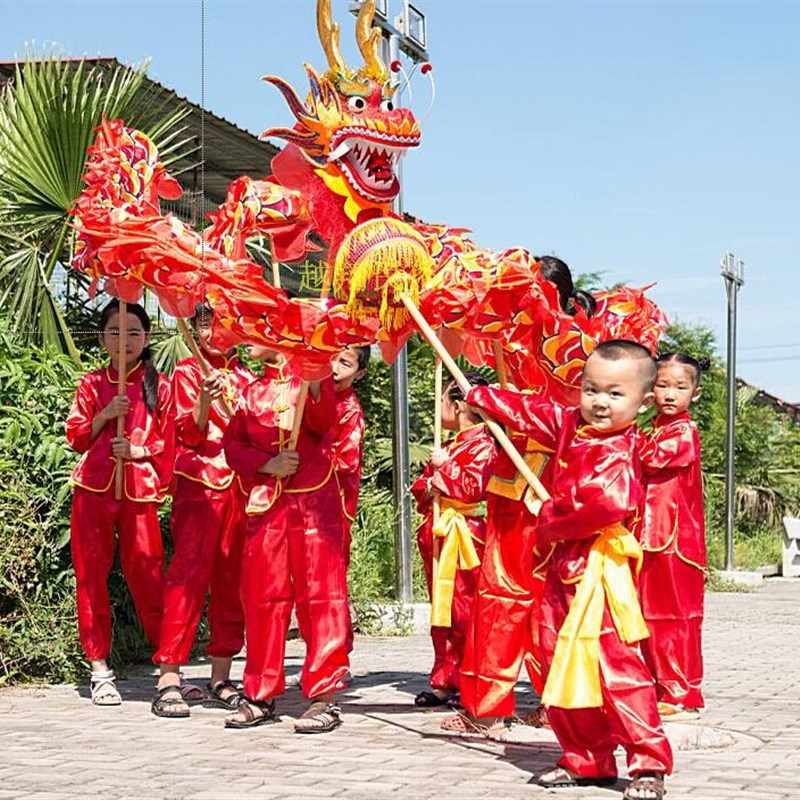 幼儿园舞龙6号儿童舞龙道具少儿舞龙道具 4-6儿童岁舞龙质量好