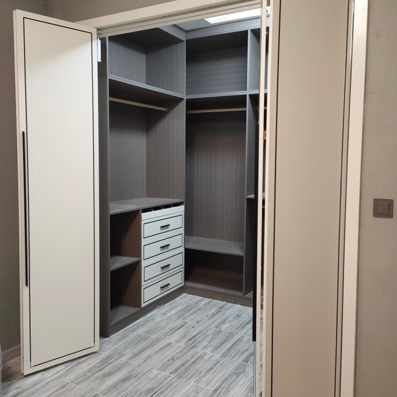 无下轨衣柜折叠门轨道过道房门衣帽间推拉移门吊门滑轮五金配件