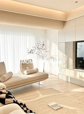 某某严选 意式极简2022年新款prdo面无靠背无扶手小户型沙发床