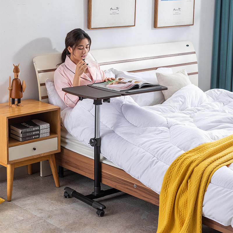 山业snw笔记本电脑桌升降桌办公桌学习桌床边桌可移动环保