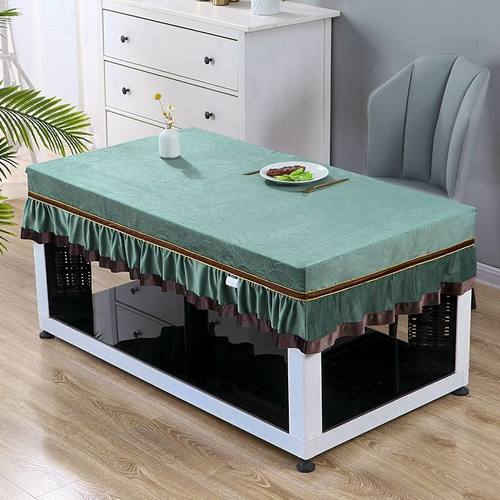 烤火桌子罩套2023新款电炉罩茶几卓布防尘罩防水防油取暖烤火炉罩