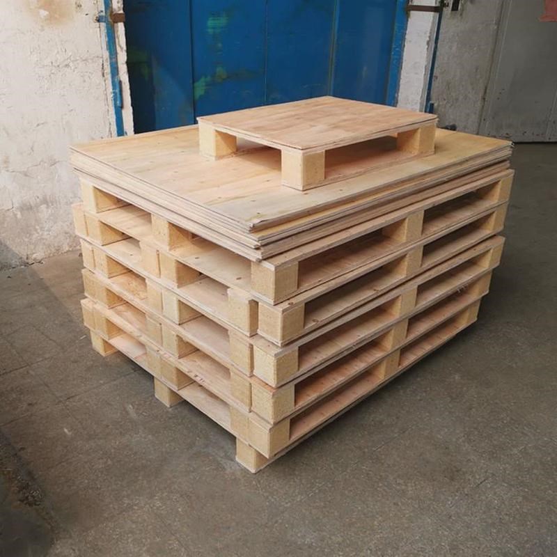 胶合卡板免熏蒸木托盘胶合板栈板叉车卡板木托盘脚墩胶合板托盘