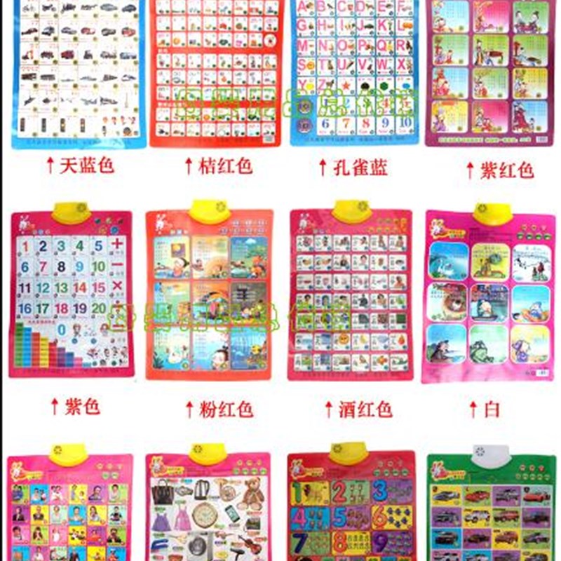 早教发声发音有声有音清楚清亮儿童学习点读中英文学拼音音乐挂图