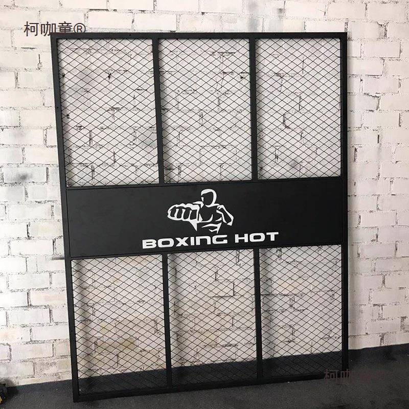 铁艺屏隔断网格ZQD工业风办铁丝风墙网简约镂空公室酒吧餐厅吊麦