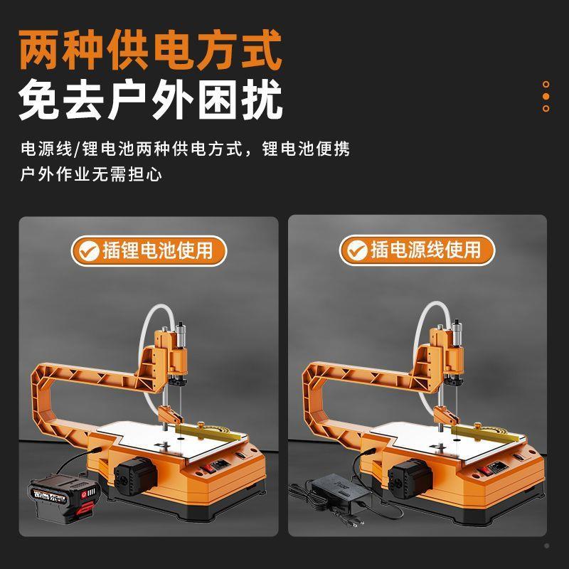 锂电曲线锯割小木型家用工370电动拉花锯雕切花锯木板机钢丝锯多