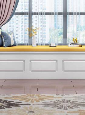 钉制简约阳台NMA台飘柜储物柜可坐飘窗收纳窗窗榻榻米翻上门矮柜