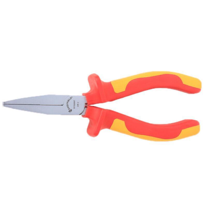 钢盾S150嘴09嘴7VD高E绝缘扁钳6寸扁钳耐压1000V扁VLE嘴钳160mm钳