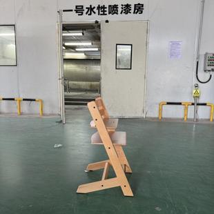 椅学习椅 能可调节榉木餐椅儿童餐743 新品 儿童成长椅吃饭宝多功