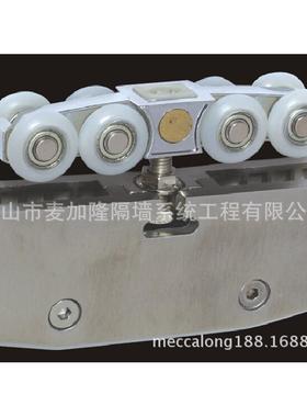 门玻璃推拉门滑轮不锈钢方形吊吊轮80趟08101浴室玻璃门夹