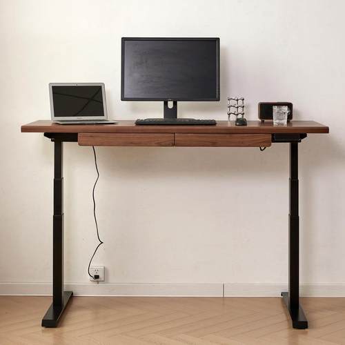 桌胡桃木书桌红木升降桌樱桃木学习桌实木809橡写字办公桌