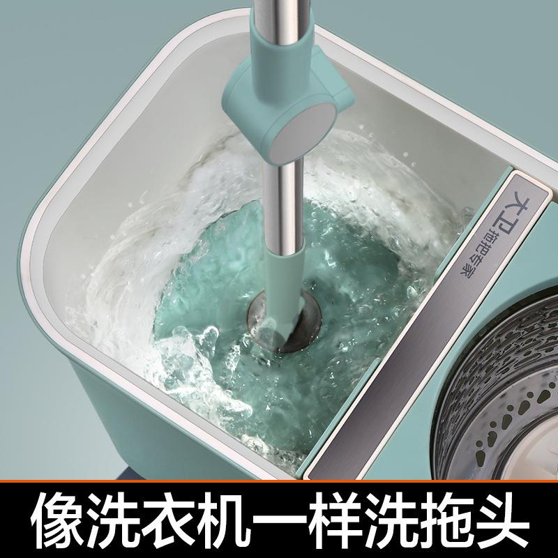 转甩干拖包把手洗通用桶款新一拖套旋装懒人拖布免2025大卫拖844