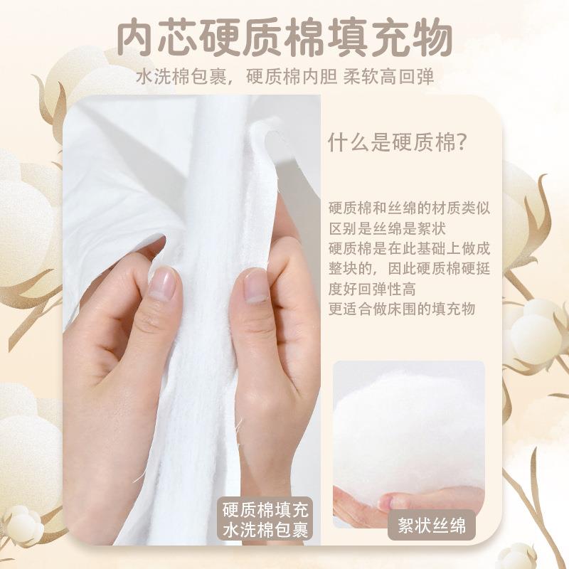 新婴儿床床绗缝纯棉围儿童床生防撞缓冲床靠宝宝拼接XZP包床围床