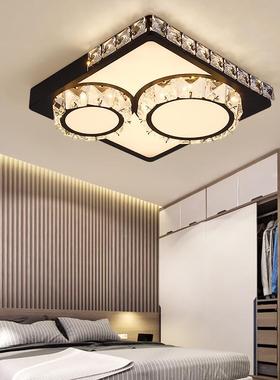 直供圈l色ed灯26213卧室室圆形吸顶灯黑双明装卧灯灯具超亮灯饰