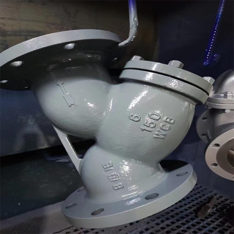 GHL41-16C铸钢污水温汽导热TDN油Y型高法兰过滤蒸器规格