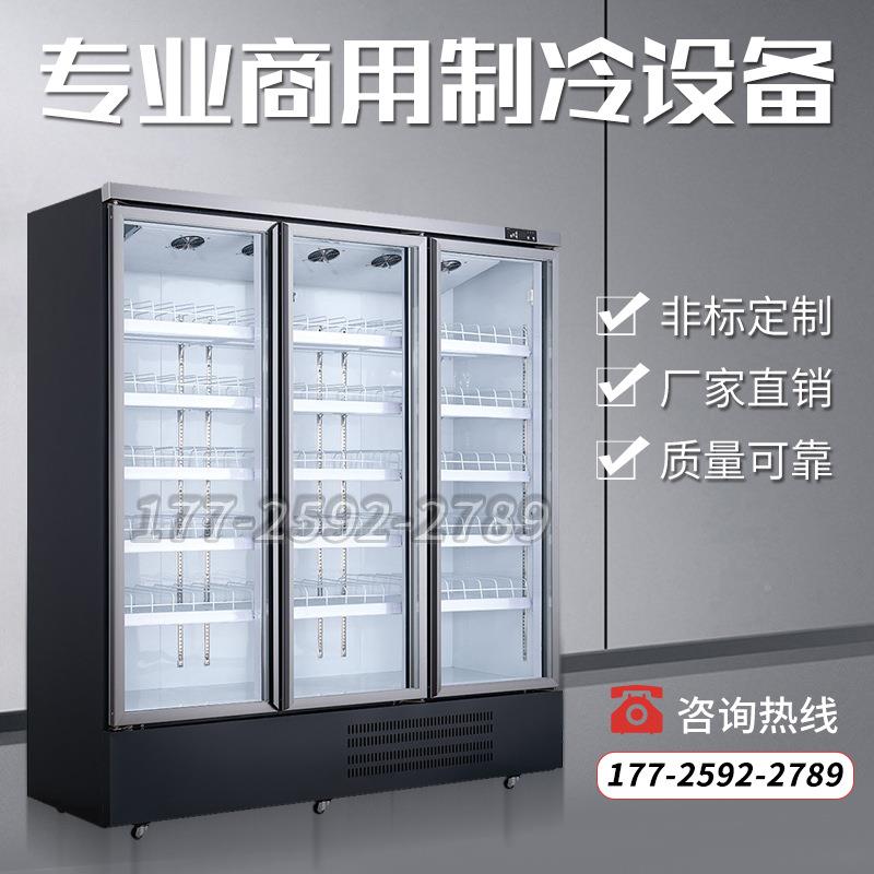 用冷柜便利店饮料展商示336水柜立式果藏保鲜柜便利店三门啤酒冷