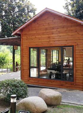 岗户外腐木可移动售货亭制售票厅小房64634子亭简木易小防木屋摊