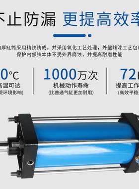Q大GB气缸重型铁长行程推力/国标80/100125/160/2200/250/3072/40