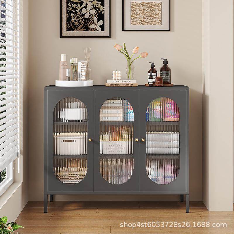 款简约风现DVH代家新轻奢时尚铁艺容量玻璃门阳台柜储用物大柜收