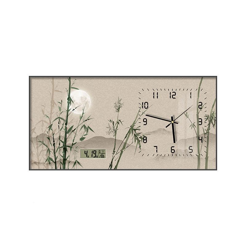 新中式节节高高钟餐厅装饰升画万年历挂墙BRN表画档书房茶室客厅